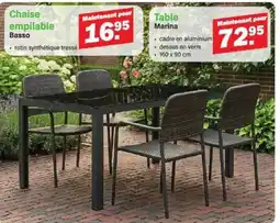 Van Cranenbroek Chaise empilable Basso aanbieding