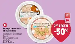 Delhaize Scampi's met look of diabolique aanbieding