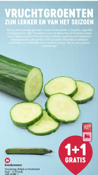 Delhaize Komkommer aanbieding