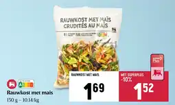 Delhaize Rauwkost met mais aanbieding