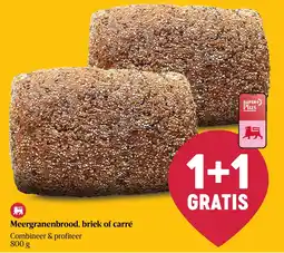 Delhaize Meergranenbrood, briek of carré aanbieding