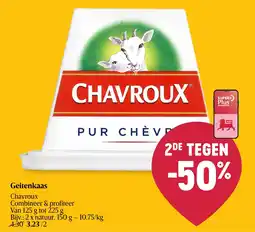 Delhaize Geitenkaas Chavroux aanbieding