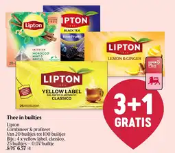 Delhaize Thee in builtjes aanbieding