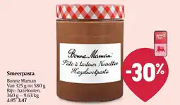 Delhaize Smeer pasta bonne maman aanbieding