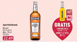 Delhaize Aperitiefdrank Ricard aanbieding