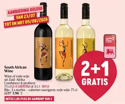 Delhaize South African Wine aanbieding