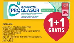 Delhaize Tandpasta Sensodyne Proglasur aanbieding
