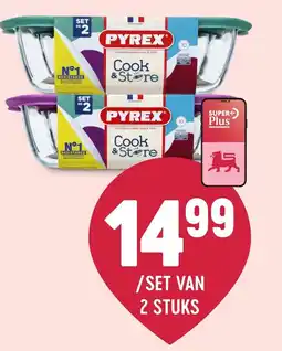 Delhaize Pyrex cook & store aanbieding