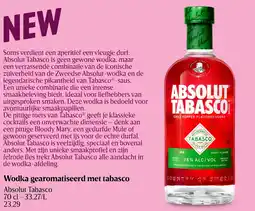 Delhaize Absolut tabasco Wodka gearomatiseerd aanbieding