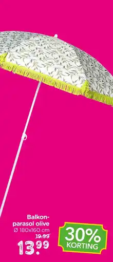 Xenos Balkon-parasol olive aanbieding