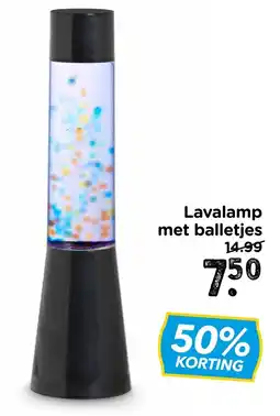 Xenos Lavalamp met balletjes aanbieding