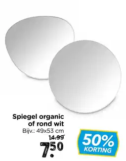 Xenos Spiegel organic of rond wit aanbieding