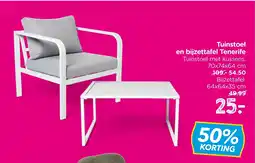 Xenos Tuinstoel en bijzettafel Tenerife aanbieding