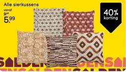 Leen Bakker sierkussens aanbieding