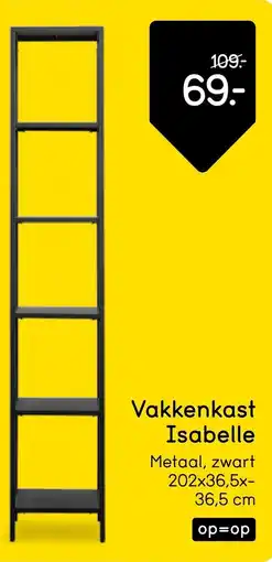 Leen Bakker Vakkenkast Isabelle aanbieding