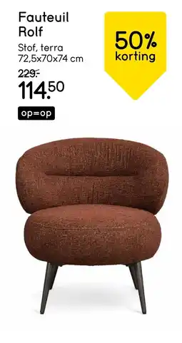 Leen Bakker Fauteuil Rolf aanbieding
