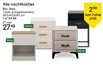 Leen Bakker Alle nachtkastjes aanbieding