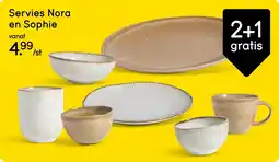 Leen Bakker Servies Nora en Sophie aanbieding