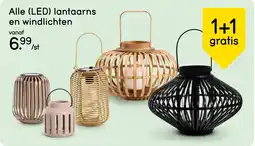Leen Bakker Alle (LED) lantaarns en windlichten aanbieding