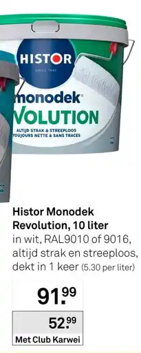 Karwei Histor Monodek Revolution aanbieding
