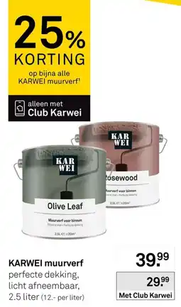 Karwei Karwei muurverf aanbieding