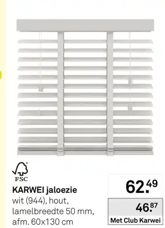 Karwei Karwei jaloezie aanbieding
