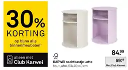 Karwei karwei nachtkastje lotte aanbieding