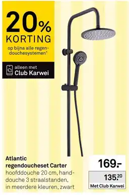 Karwei Atlantic regendoucheset Carter aanbieding