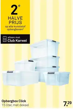 Karwei Opbergbox Click aanbieding