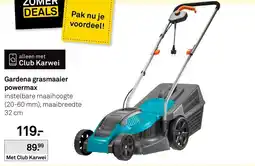 Karwei Gardena grasmaaier powermax aanbieding