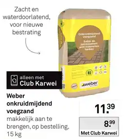 Karwei weber onkruidmijdend voegzand aanbieding