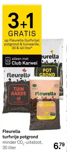 Karwei Fleurella turfvrije potgrond aanbieding
