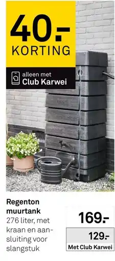 Karwei Regenton muurtank aanbieding