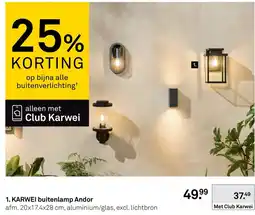 Karwei Karwei buitenlamp andor aanbieding