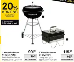 Karwei Weber barbecue Compact Kettle aanbieding