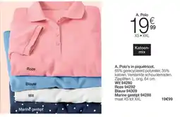 Damart A. Polo's in piquétricot aanbieding