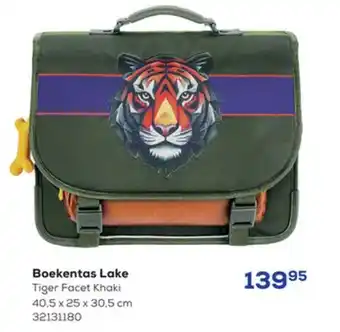 Boekentas Lake Tiger Facet Khaki