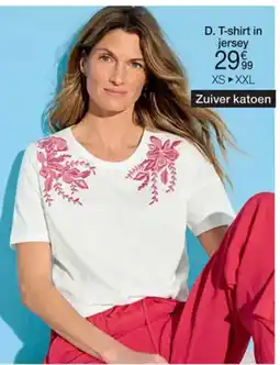 Damart T-shirt in jersey aanbieding
