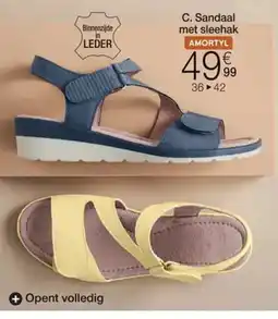 Damart C. Sandaal met slee hak aanbieding