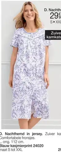 Damart Nachthemd in jersey aanbieding