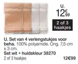 Damart Set van 4 verlengstukjes voor beha aanbieding