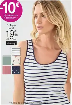 Damart Essential Topje, Jerseytricot met Stretch aanbieding