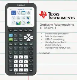 Supra Bazar Grafische rekenmachine TI-84 EVO-T aanbieding