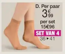 Damart Set van 4 paar Sokjes in Voile aanbieding