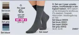 Damart Set van 3 paar uniseks sokjes aanbieding