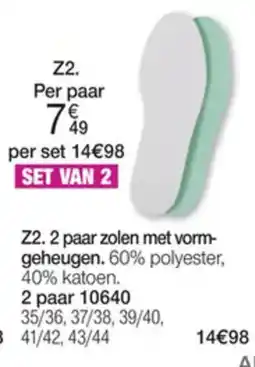 Damart 2 paar zolen met vormgeheugen aanbieding