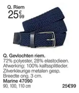 Damart Q. Gevlochten riem aanbieding