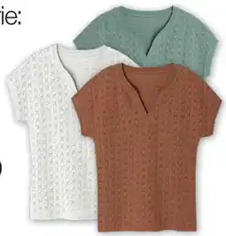 Damart T Shirt in jacquardtricot met Fantasie aanbieding