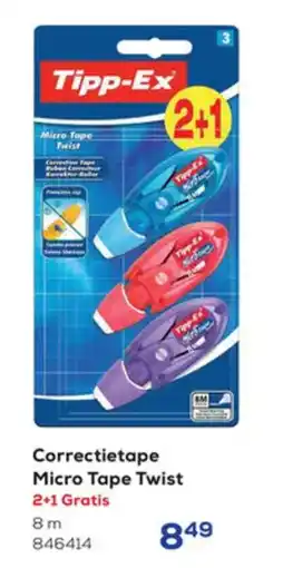 Supra Bazar Correctietape Micro Tape Twist aanbieding