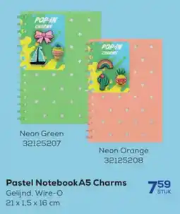 Supra Bazar Pastel Notebook A5 Charms aanbieding
